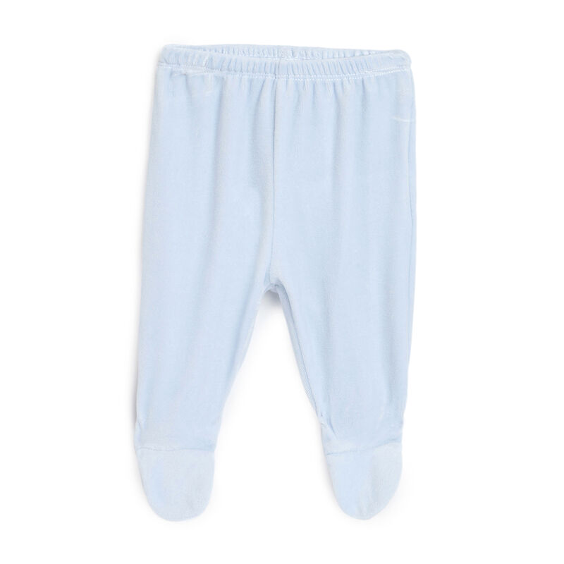 Boys Light Blue Printed Smock with Legging image number 2